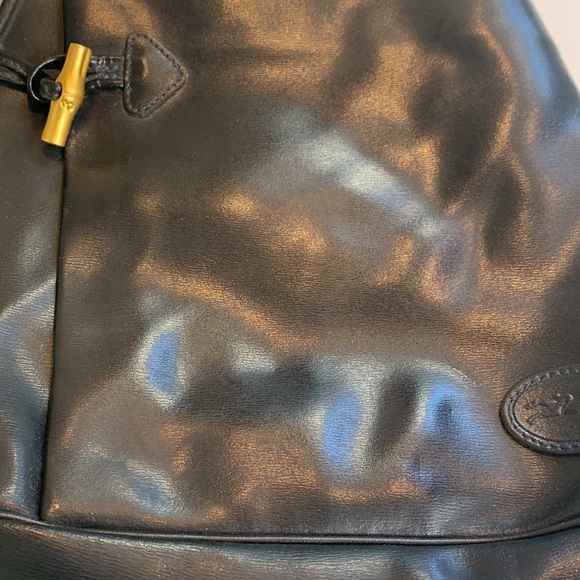 Longchamp purse in Excellent condition navy blue with gold toggle - Picture 2 of 5